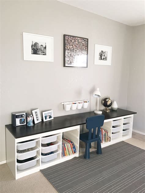 Childrens Desk Ikea Trofast Hack Speelkamer Ideeën Grote Jongen