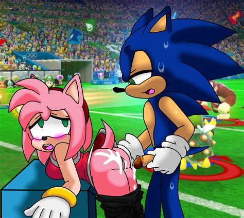 Rule 34 Amy Rose Anthro Ass Big Breasts Blush Bowser Jr Breasts Clothed Clothed Sex Clothing