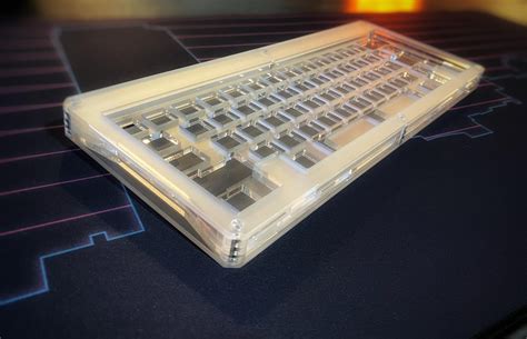 Electrotype60 Wkl Frosted Acrylic Case Featuring 5mm Plate And Countersunk Polycarbonate Screws
