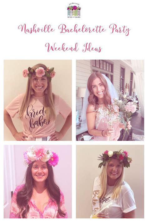 Nashville Bachelorette Party Ideas Fetes De Fleurs Flower Crowns