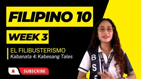 Filipino 10 Week 3 Kabanata 4 Kabesang Tales Youtube
