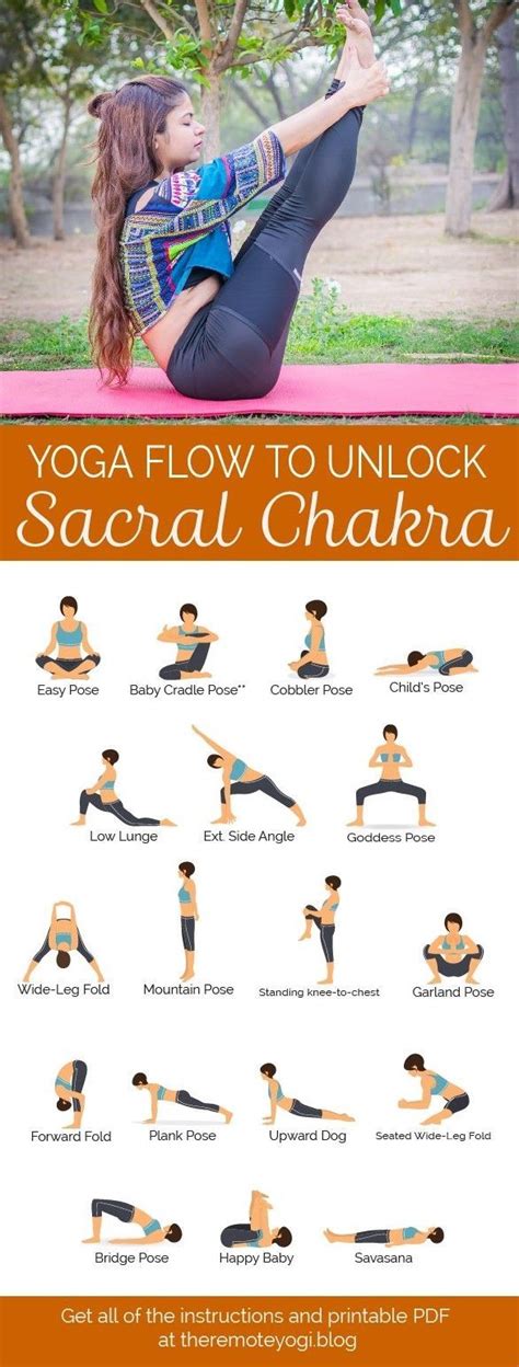 Yoga For The Sacral Chakra Free Printable PDF Sacral Chakra Yoga Yoga For You Chakra Yoga