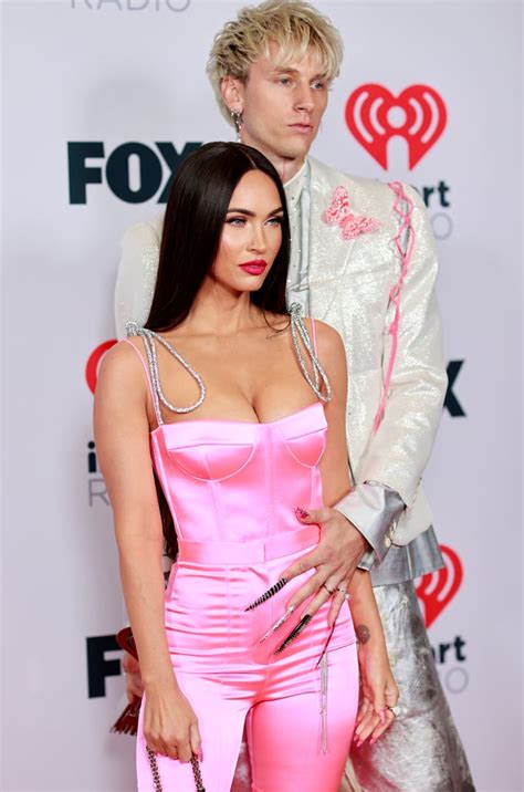 Megan Foxs Pink Outfit At The Iheartradio Music Awards Popsugar