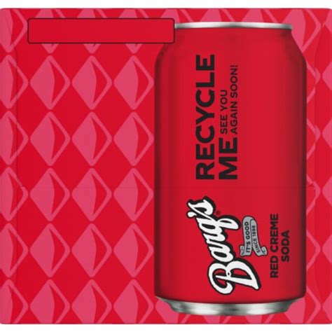 Barqs Red Caffeine Free Creme Soda Cans 12 Pk 12 Fl Oz Foods Co