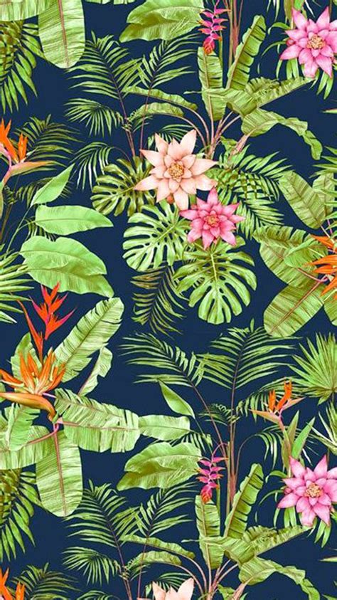 Flowers Jungle Vegetation Iphone 6 Wallpaper Hd Free