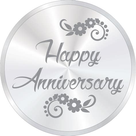 Customized Happy Anniversary Silver Coin At Rs 650piece सिल्वर रंग