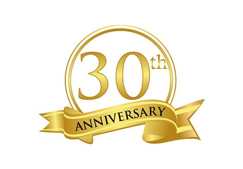 30th Anniversary Celebration Logo Vector Graphic By Deemka Studio