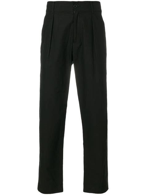 Damir Doma 25cm Cotton And Linen Pants In Black Modesens Cotton Linen