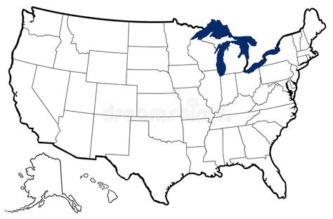 Outline Map Of The United States