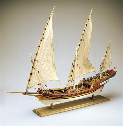 Amati Xebec Wooden Model Ship Kit 1753 Hobbies