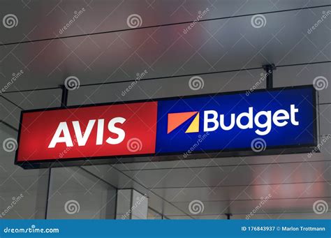 Avis Budget Rental Car Group Sign Editorial Photography Image Of
