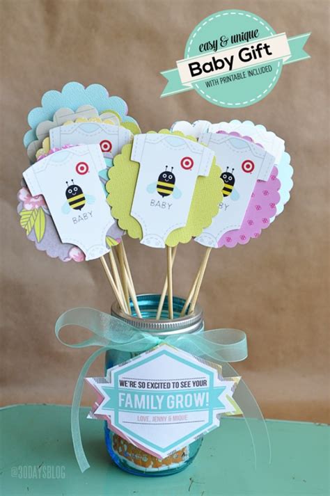 All 12 different colors and designs can be downloaded for free. 48 Darling DIY Baby Shower Gifts - Tip Junkie