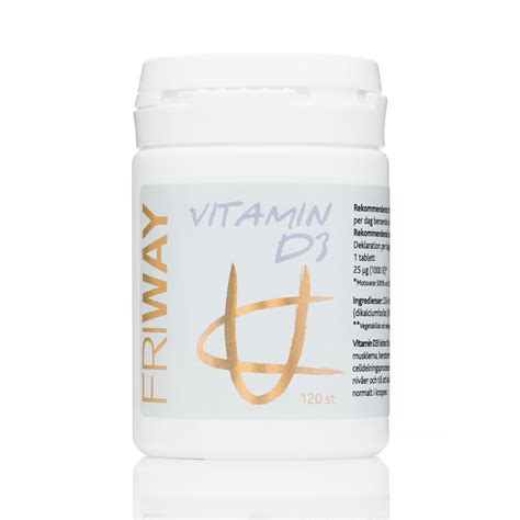 d vitamin livstillskott® från friway kilman health