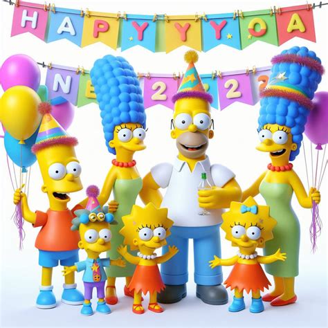 Happy New Year 2024 With The Simpsons 1 By Mnwachukwu16 On Deviantart