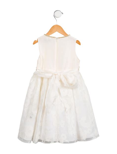 Fleurisse Léon Girls Embellished Sleeveless Dress White Sizes 2 6