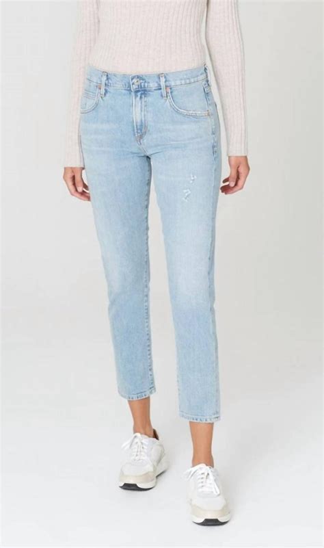 Citizens Of Humanity Elsa Mid Rise Slim Crop Jean I In Blue Lyst