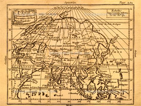 アンティークの世界地図 アジア 167939386 ｜イメージマート