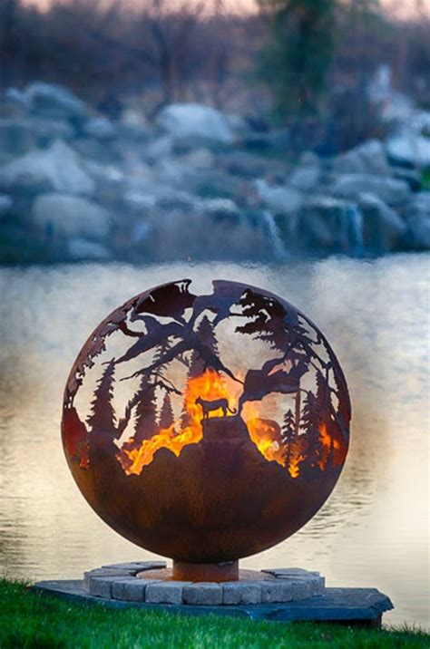Artistic Sphere Fire Pit The Owner Builder Network