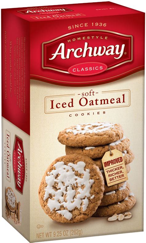 Our traditional oatmeal recipe combines oats, brown sugar and special spices, baked to s.oft perfection and a light golden. Archway Cookies Oatmeal - Archway Cookies, Oatmeal ...