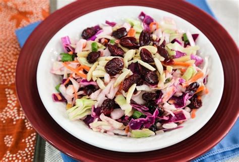 Gently stir in the cranberries and the chopped. Cranberry Slaw