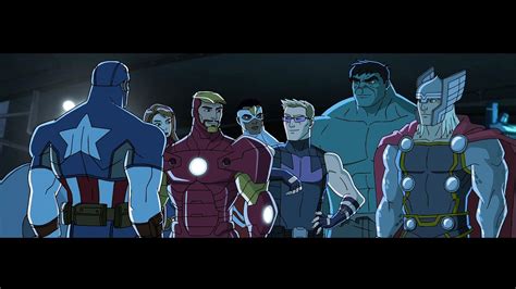 Ficção Robótica Avengers Assemble Animação Dos Heróis Mais Poderosos