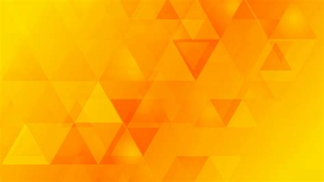 Bright Orange Geometric Tech Background With Triangles Video Animation
