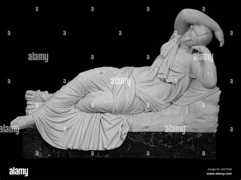 Sculpture The Sleeping Ariadne Roman Marble Statue Ancient Stone