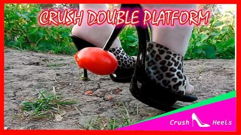 crush fruit double platform high heels youtube
