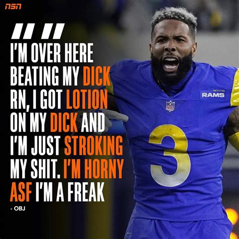 Odell Was Getting Freaky On Twitter I M Over Here Stroking My Dick