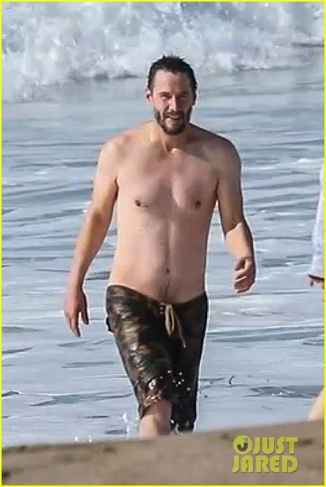 Keanu Reeves Looks Fit Shirtless At The Beach In Malibu Photo