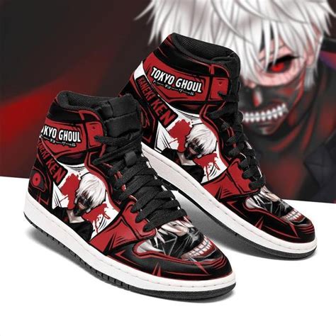 Tokyo ghoul anime custom nike air force 1 message me 🖤 and i'd love to make a pair for you with the design of your choice. Ken Kaneki Jordan Sneakers Tokyo Ghoul Anime High Top ...