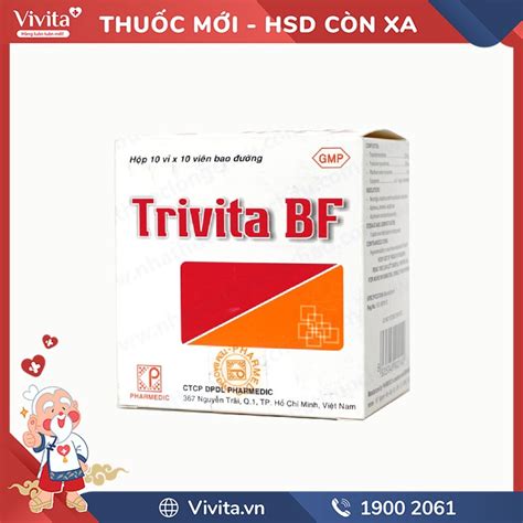 Thuốc Bổ Sung Vitamin B1 B6 B12 Trivita Bf Hộp 100 Viên Vivita
