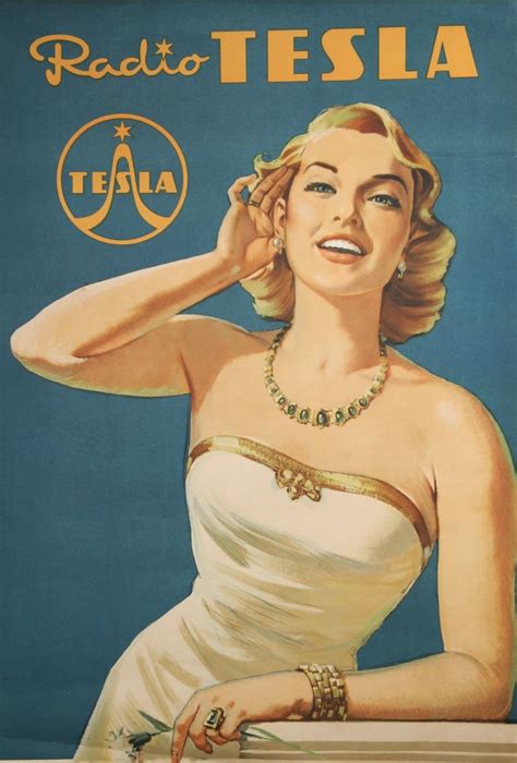 Radio Tesla Vintage Advertisements Vintage Pinup Vintage Illustration