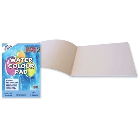 Water Colour Paper Pads 300gsm Educational Art Supplies