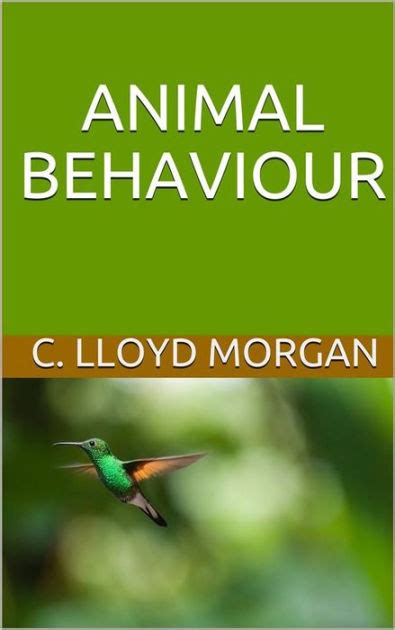 Animal Behaviour By C Lloyd Morgan Ebook Barnes And Noble