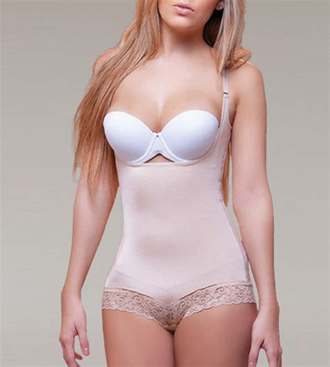 Llana Powernet Body Suit With Lace Panty By Vedette Nude Xl