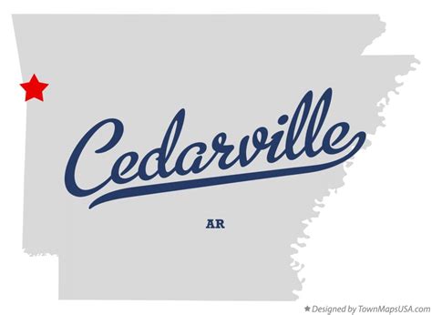 Map Of Cedarville Ar Arkansas