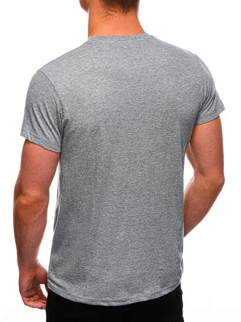 T Shirt Męski Basic S970 Szary Modone Wholesale Clothing For Men