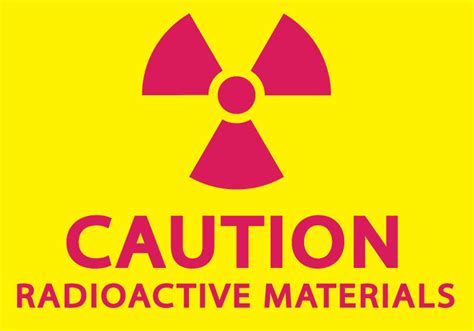 Caution Radioactive Materials Sign Radiation Signs Zing