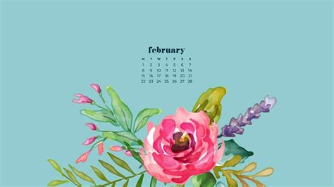 february  calendar wallpapers    cute designs