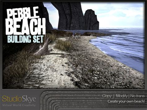 Second Life Marketplace Skye Pebble Beach Building Set