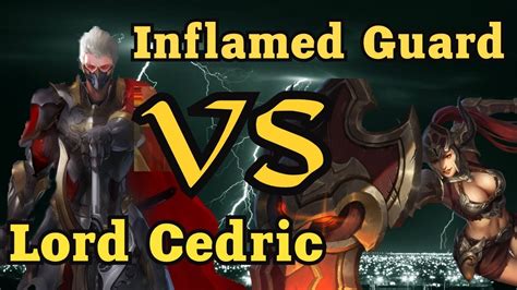 League Of Angels Lord Cedric Vs Inflamed Guard Youtube