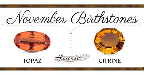 November Birthstones Topaz And Citrine Fine Jewels November