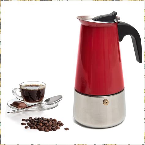 Mixpresso 9 Cup Coffee Maker Stovetop Espresso Coffee Maker Moka Coffee Pot With Coffee