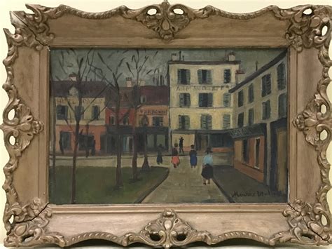 Sold Price Attributed To Maurice Utrillo Framed Oil Painting January