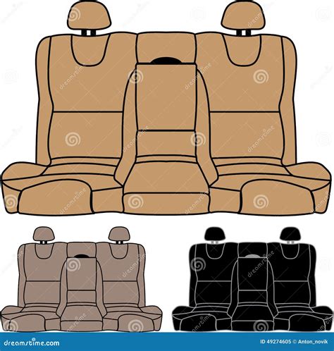 Seat For Car Vector Drawing 98494627