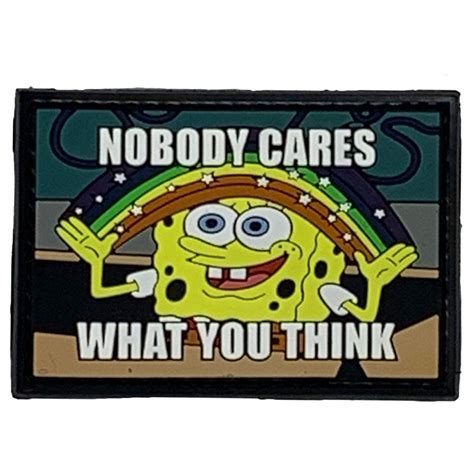 Spongebob Nobody Cares Meme Blank