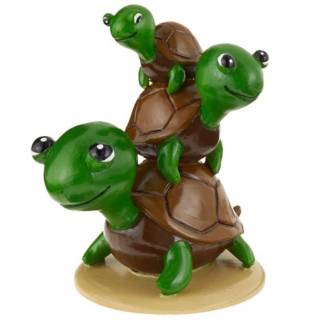 A plain aquarium can sometimes look dull and become boring, thats why so many people resort to aquarium decorations. Top Fin Turtle Stack Aquarium Ornament, Brown & Green ...