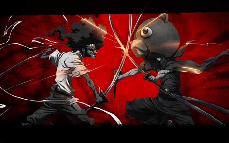 Epic Anime Fighting Wallpaper High Quality Resolution Afro Samurai