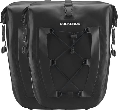 Rockbros Bike Panniers Waterproof Bike Rear Rack Bag Max